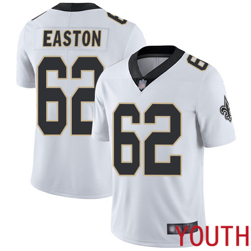 New Orleans Saints Limited White Youth Nick Easton Road Jersey NFL Football 62 Vapor Untouchable Jersey